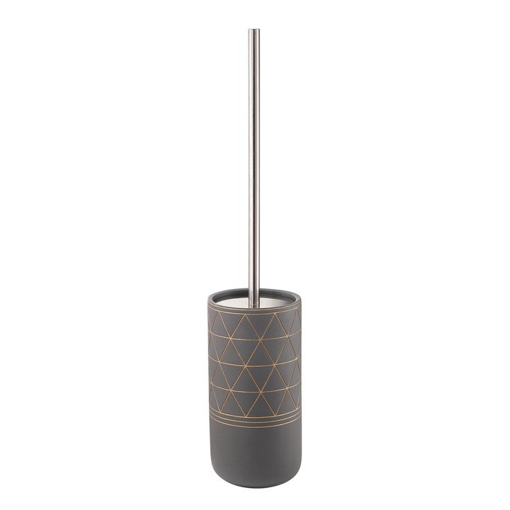 Gedy 8733 portascopino con ciuffo in setole nero serie CALIPSO