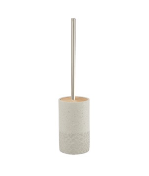 Gedy 4933 portascopino da appoggio con ciuffo in setole nero serie AFRODITE