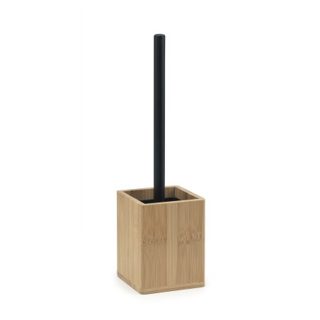 Gedy BN33 portascopino da parete con ciuffo in setole nero serie BONNIE