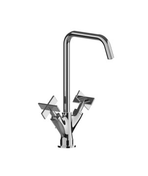 Fratelli Frattini 39064 monoforo lavabo bocca girevole con scarico 1"1/4 serie DON CHISCIOTTE