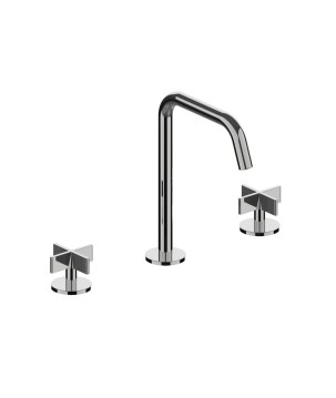 Fratelli Frattini 39068 batteria lavabo bocca alta girevole senza scarico serie DON CHISCIOTTE