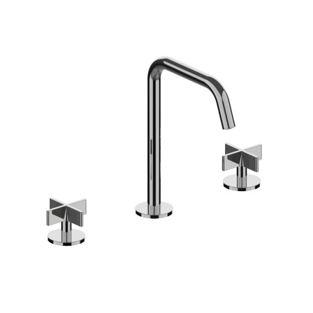 Fratelli Frattini 39068 batteria lavabo bocca alta girevole senza scarico serie DON CHISCIOTTE