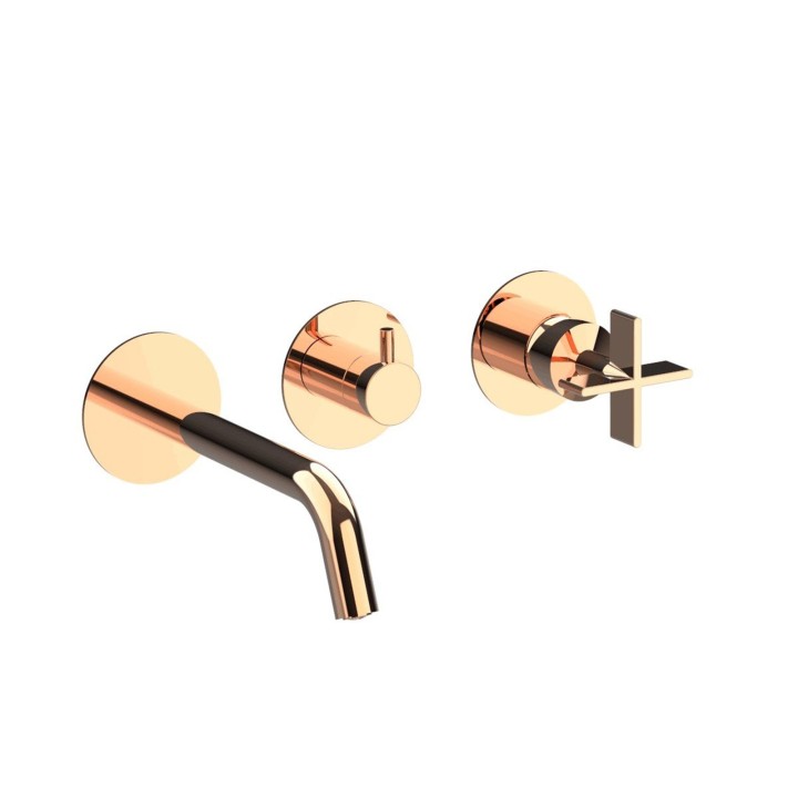 Fratelli Frattini 39558V3 parte esterna visibile monocomando vasca incasso deviatore ceramico 3 vie serie DON CHISCIOTTE