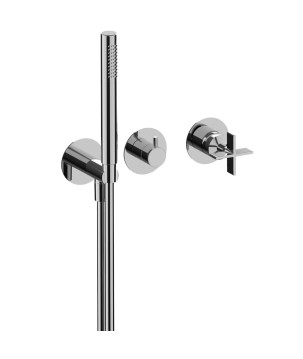 Fratelli Frattini 39559V2 parte esterna visibile monocomando vasca incasso deviatore ceramico 2 vie serie DON CHISCIOTTE