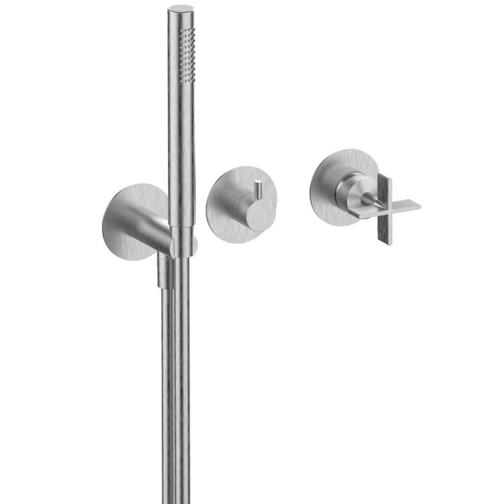 Fratelli Frattini 39559V2 parte esterna visibile monocomando vasca incasso deviatore ceramico 2 vie serie DON CHISCIOTTE