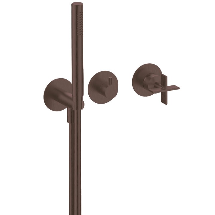 Fratelli Frattini 39559V3 parte esterna visibile monocomando vasca incasso deviatore ceramico 3 vie serie DON CHISCIOTTE