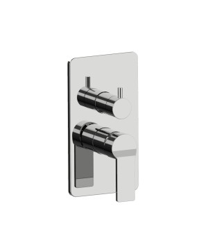 Fratelli Frattini 47541A parte esterna incasso deviatore ceramico piastra ABS serie ENEA