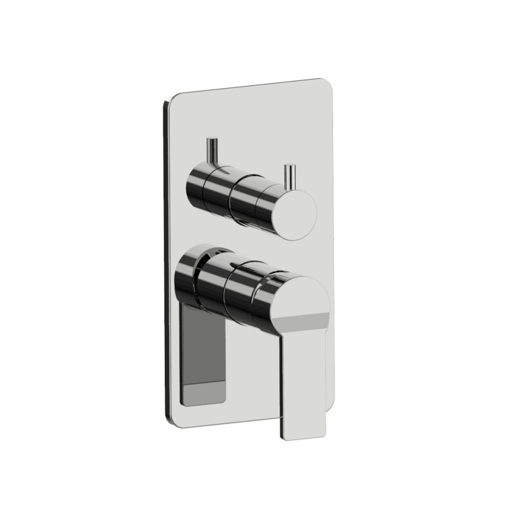Fratelli Frattini 47541A parte esterna incasso deviatore ceramico piastra ABS serie ENEA Fratelli Frattini 47541A parte esterna incasso deviatore ceramico piastra ABS serie ENEA