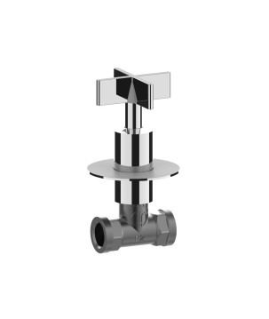 Fratelli Frattini 39021 coppia rubinetti arresto incasso diritti 1/2" serie DON CHISCIOTTE