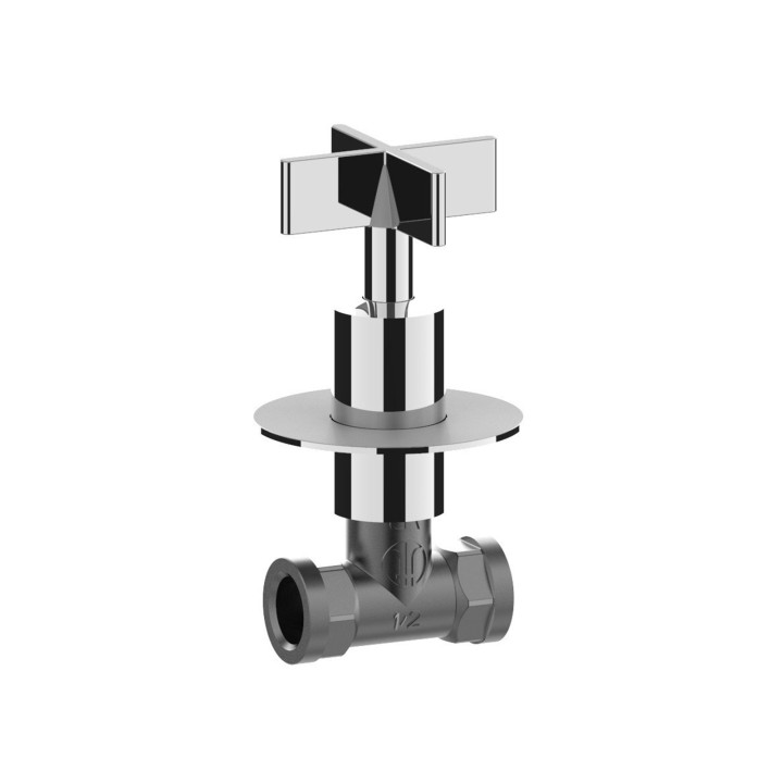 Fratelli Frattini 39021 coppia rubinetti arresto incasso diritti 1/2" serie DON CHISCIOTTE