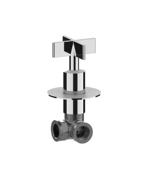Fratelli Frattini 39030 coppia rubinetti arresto incasso a squadra 1/2" serie DON CHISCIOTTE