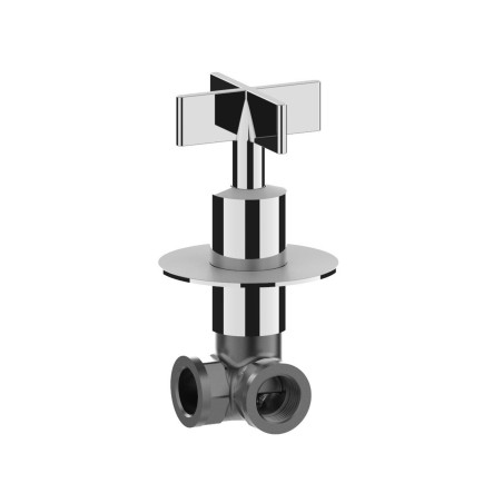 Fratelli Frattini 39030 coppia rubinetti arresto incasso a squadra 1/2" serie DON CHISCIOTTE