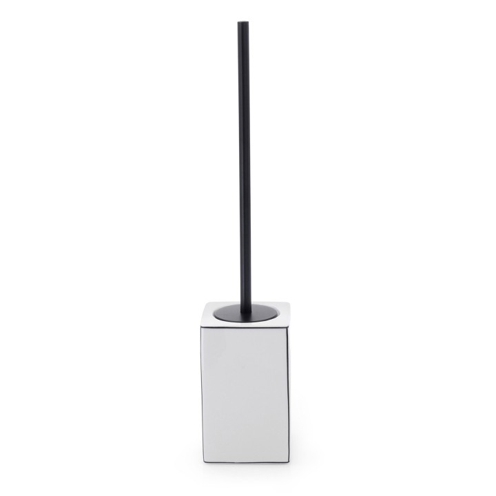 Gedy LC33 scopino da appoggio con ciuffo in setole nero serie LUCREZIA