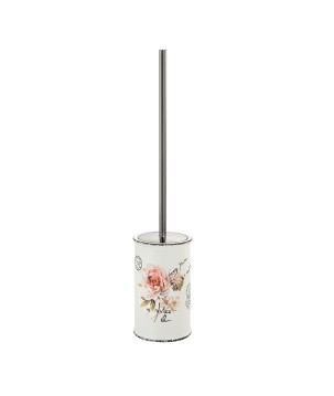 Gedy CI33 portascopino da appoggio con ciuffo in setole nero serie CLOTHILDE