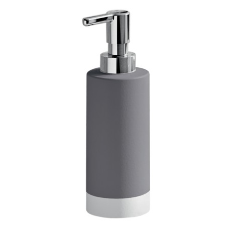 Gedy NM80 dosasapone da appoggio con erogatore in plastica cromata serie NEW MIZAR