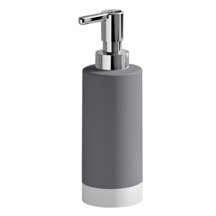 Gedy NM80 dosasapone da appoggio con erogatore in plastica cromata serie NEW MIZAR