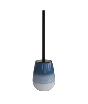 Gedy SJ33 portascopino da appoggio con ciuffo in setole nero serie SHEJLA