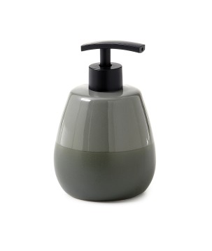 Gedy WL80 dosasapone da appoggio con erogatore in plastica nera serie WILMA
