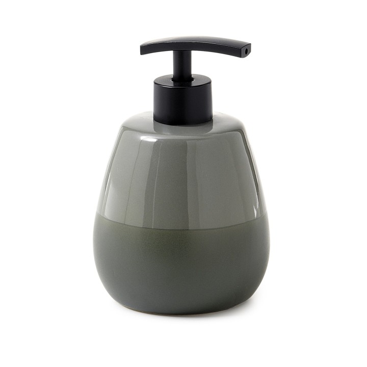 Gedy WL80 dosasapone da appoggio con erogatore in plastica nera serie WILMA