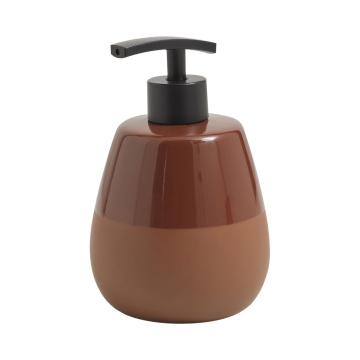 Gedy WL80 dosasapone da appoggio con erogatore in plastica nera serie WILMA