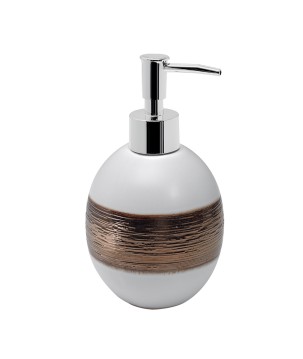 Gedy AX80 dosasapone da appoggio con erogatore in plastica cromata serie ALEXIA