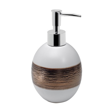 Gedy AX80 dosasapone da appoggio con erogatore in plastica cromata serie ALEXIA