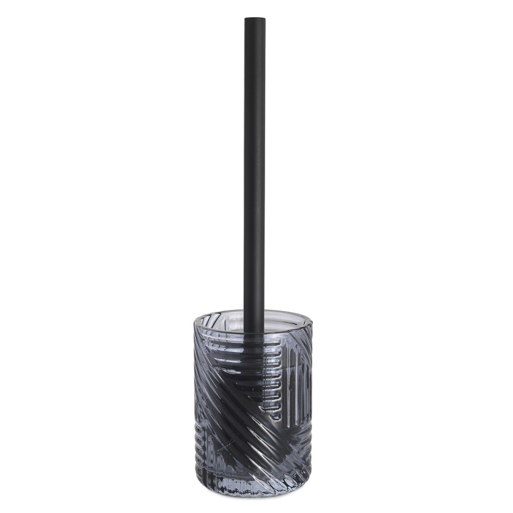 Gedy CR33 scopino WC da appoggio con ciuffo in setole nero serie CORINNE