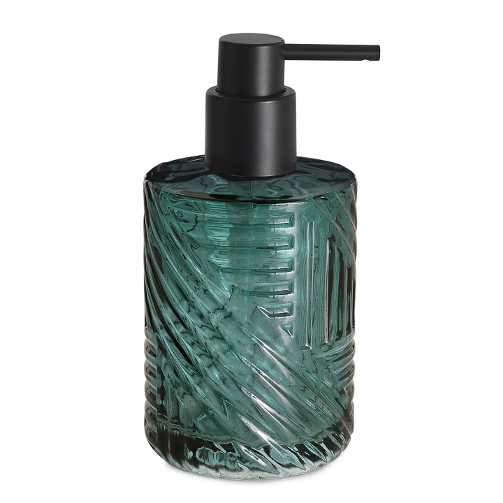 Gedy CR80 dosasapone da appoggio con erogatore in plastica nera serie CORINNE