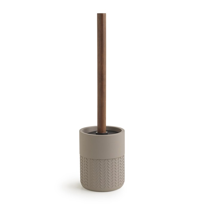 Gedy TH33 scopino da appoggio con ciuffo in setole nero serie THEA