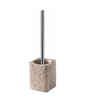Gedy AR33 portascopino da appoggio con ciuffo in setole nero serie ARIES