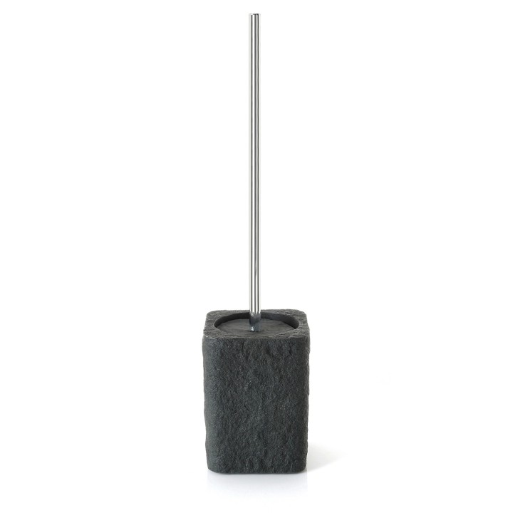 Gedy AR33 portascopino da appoggio con ciuffo in setole nero serie ARIES