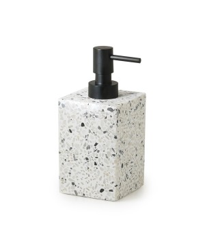 Gedy ZO80 dosasapone da appoggio con erogatore in plastica nero matt serie ZOE