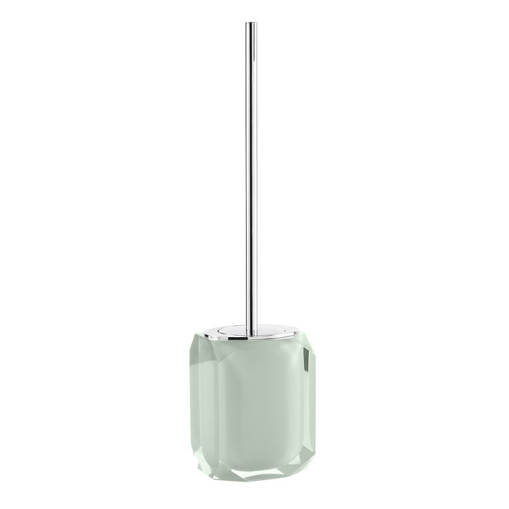Gedy CH33 portascopino da appoggio con ciuffo in setole nero serie CHANELLE