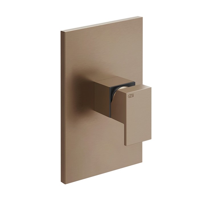 Gessi 44602 parte esterna miscelatore doccia a parete 1 via linea RETTANGOLO