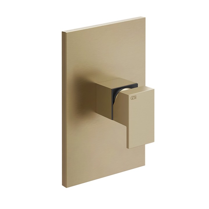 Gessi 44602 parte esterna miscelatore doccia a parete 1 via linea RETTANGOLO