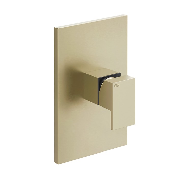 Gessi 44602 parte esterna miscelatore doccia a parete 1 via linea RETTANGOLO