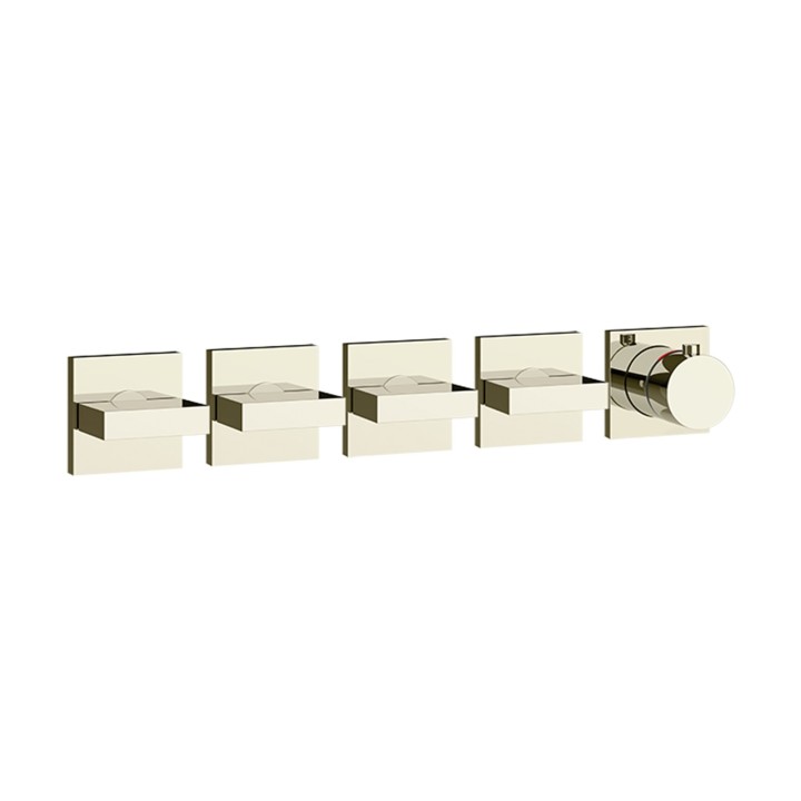 Gessi 44338 parte esterna miscelatore termostatico a parete 4 uscite indipendenti linea RETTANGOLO Gessi 44338 parte esterna miscelatore termostatico a parete 4 uscite indipendenti linea RETTANGOLO