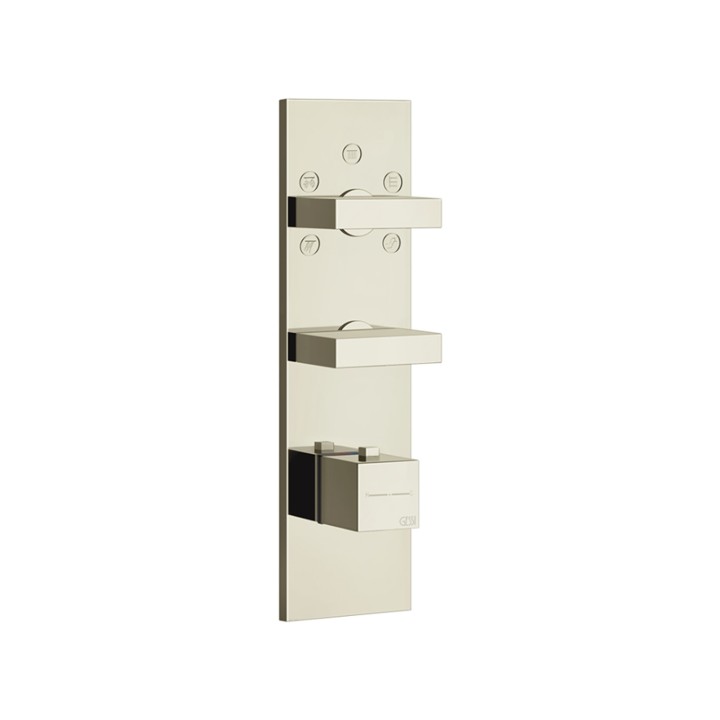 Gessi 43032 parte esterna miscelatore termostatico alta portata a parete 5 uscite con selezione singola linea RETTANGOLO Gessi 43032 parte esterna miscelatore termostatico alta portata a parete 5 uscite con selezione singola linea RETTANGOLO