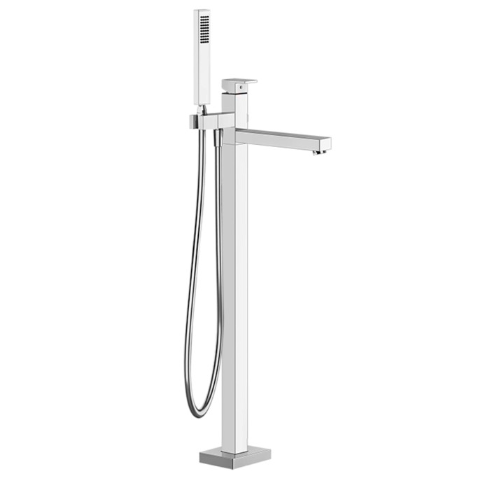 Gessi 24961 parte esterna per piantana esterno vasca con doccetta e deviatore automatico linea RETTANGOLO Gessi 24961 parte esterna per piantana esterno vasca con doccetta e deviatore automatico linea RETTANGOLO