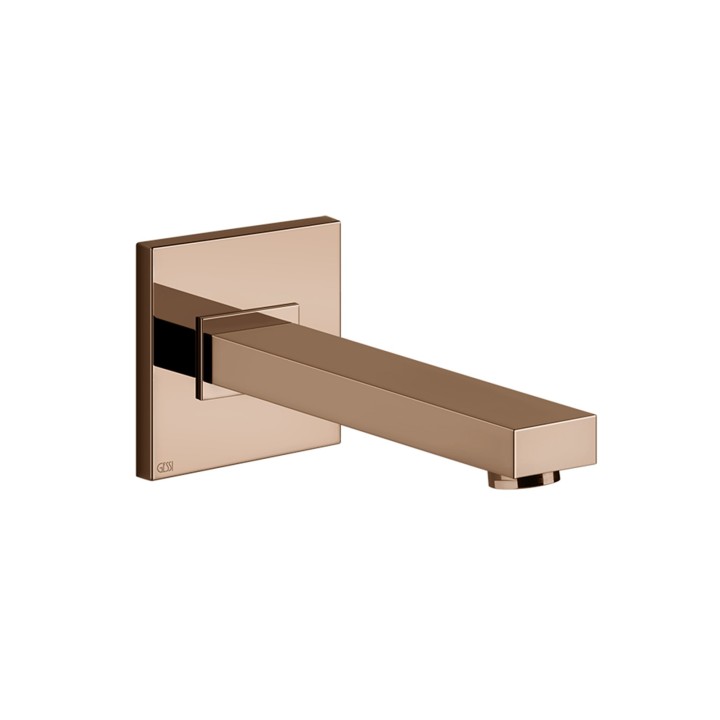 Gessi 20121 bocca vasca a parete bocca lunghezza personalizzata linea RETTANGOLO
