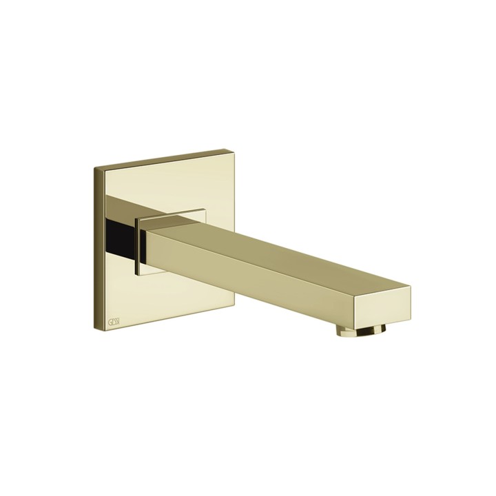 Gessi 20121 bocca vasca a parete bocca lunghezza personalizzata linea RETTANGOLO