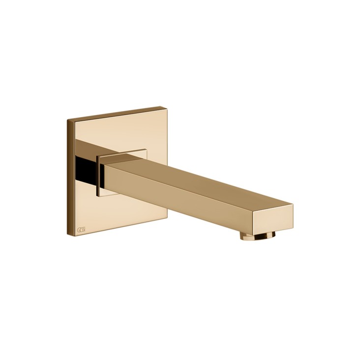 Gessi 20121 bocca vasca a parete bocca lunghezza personalizzata linea RETTANGOLO